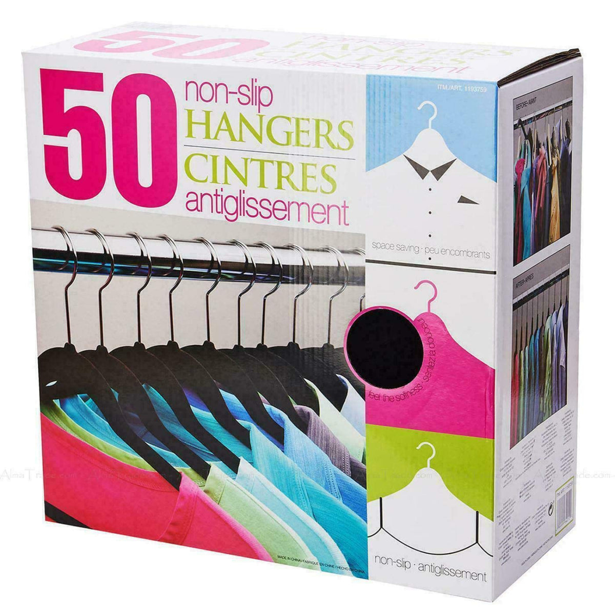 50 Non-slip Hangers ITM: 1193759