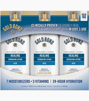 Healing Hydrating Lotion 7 Moisturizers + 3 Vitamins 3 Pack 396g