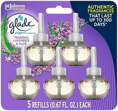 Glade Tranquil Lavender & Aloe 8 Refills 158.5ml