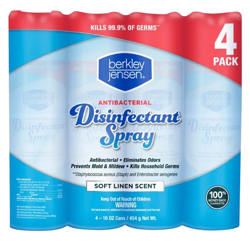 Antibacterial Disinfectant Spray 4 Pack 454 grams net