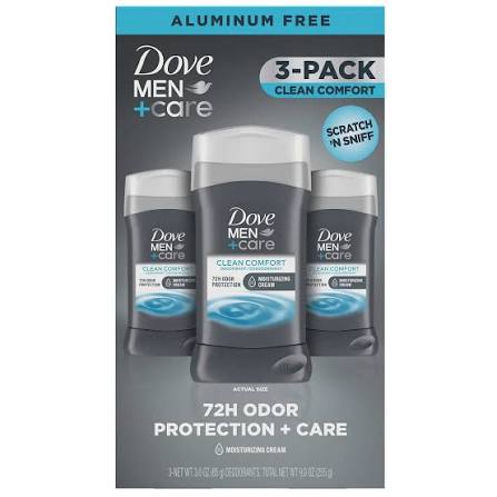 Dove Men+Care 3 pack Clean Comfort Antiperspirant