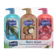 Suave Essentials Body Wash 3 Pack each 887ml