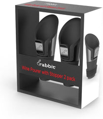 Stainless Steel Wine Poureres/Stoppers Set of 2