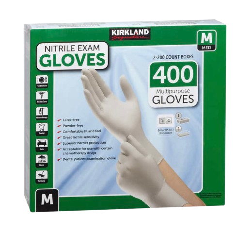 Nitrile Exam Gloves 400 Count M