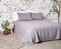 Full/ Queen Jersey Grey Reversible Quilt