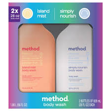 Island Mist & Simply Nourish 2Pack Body Wash (828ml Each)