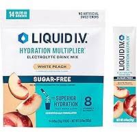 Hydration Multiplier Electrolyte Drink Mix 26 On-The-Go Sticks White Peach