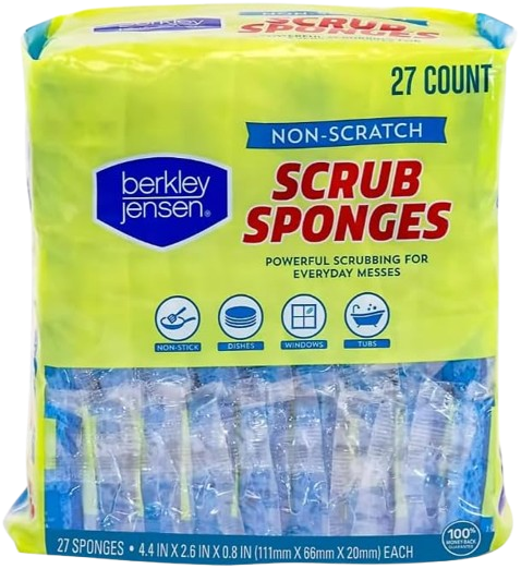 Non-Scratch Scrub Sponges 27 Count