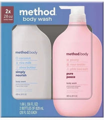 2pack Body Wash (simply nourish + Pure Peace) 828ml Each