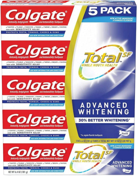 Total Advanced Whitening toothpaste 5 Pk (181g each)