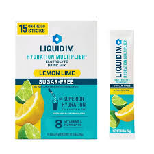 Hydration Multiplier Electrolyte Drink Mix 15 lemon lime & 15 white Peach Sugar Free 390g