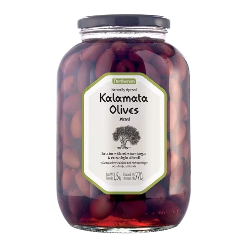 Naturally ripened Kalamata Olives Pitted 1.5kg