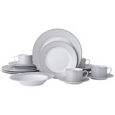 Percy Grey 20pc Dinnerware Set ITM: 5228041