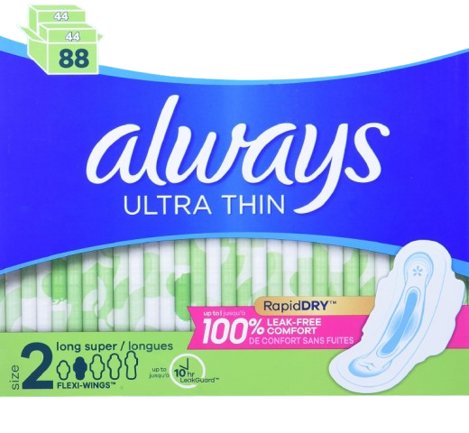 Ultra Thin Advanced Protection 88 Pads Size 2