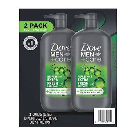 Sulfate Free Body + Face Wash 2pack 1.774L