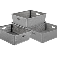 Small Storage Tote ITM: 26242-BLK-Silver