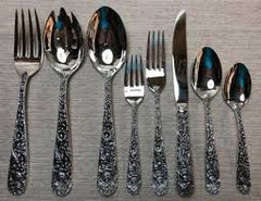 6PC Mirror Head + Matte Handle Salad Forks ITM 46363