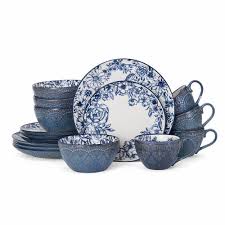 Gabriela Blue 16 Piece Dinneware Set