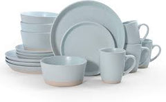 Hudson 16pc Dinnerware Set Round Blue ITM: 5267237