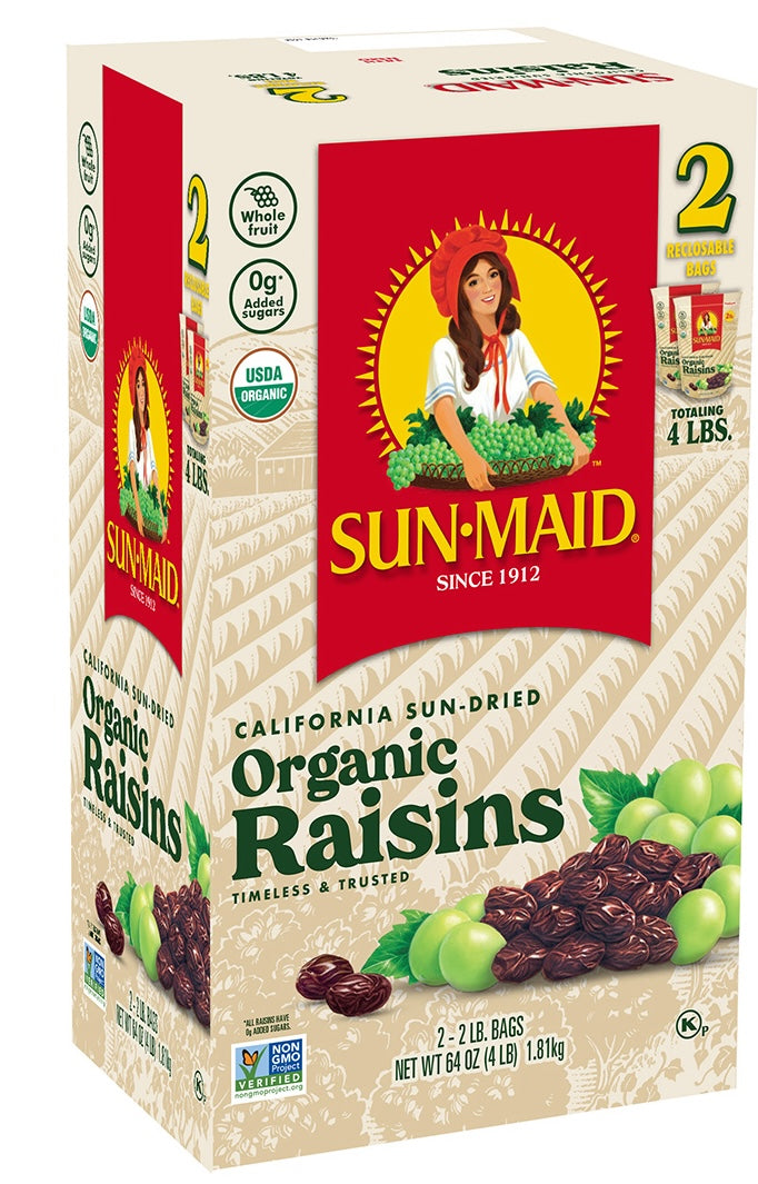 California Sun Dried Organic Raisins 1.18kgs