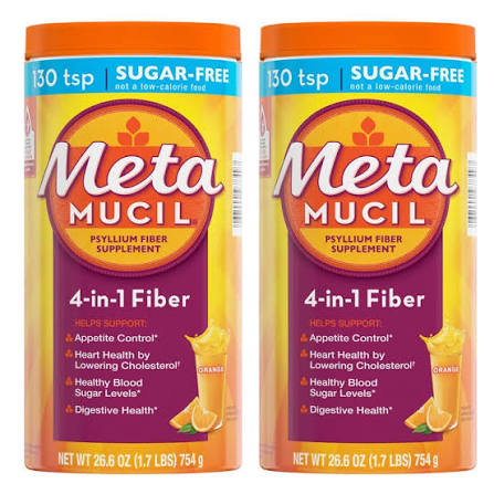 Psyllium Fiber Supplement 2 Pack Each 754g