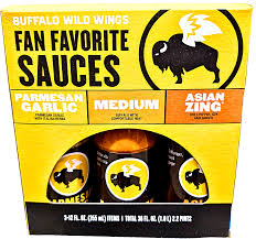 Fan Favorite Sauces: Parmesan Garlic, Medium, Asian Zing