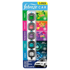 Clips Car Freshener Variety Scent 5pack 10.4ml