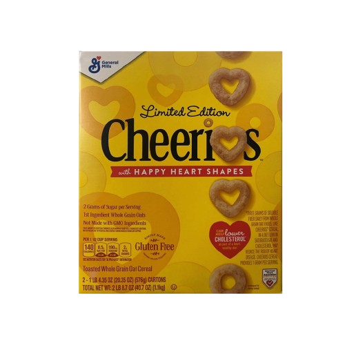 Limited Edition Cheerios with Heart Shapes 1.1kgs