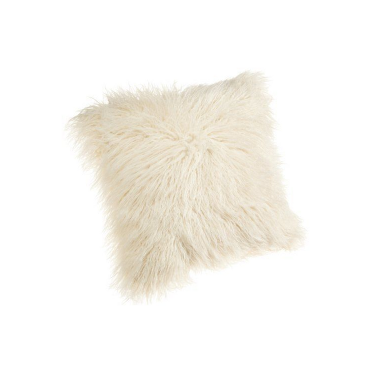 Ivory Faux Fur Fluffy Pillow