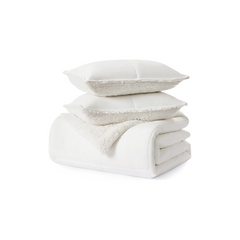 King Classic Sherpa comforter Set