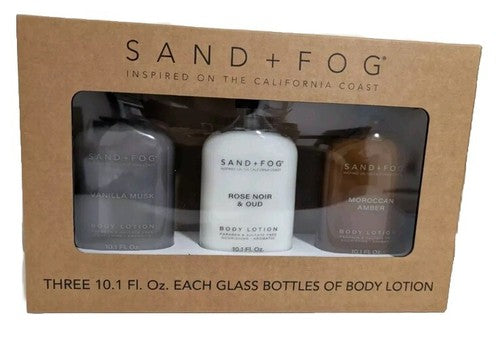 Three 10.1 Fl. Oz. Each Glass Bottles of Body Lotion