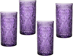 Set of 4 Crystal Highball Glasses 414ml