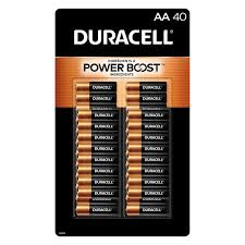 Power Boost Copper Top Alkaline AA Batteries 40 Pack