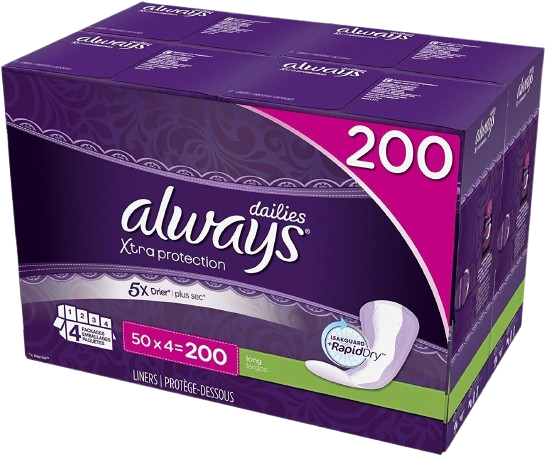 Xtra Protection Daily Liners 200 Count