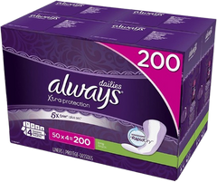 Xtra Protection Daily Liners 200 Count