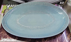 Marbella Blue 16.75" Oval Platter