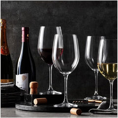 All Purpose Crystal Wine Glasses Set 8 Piece 642ml