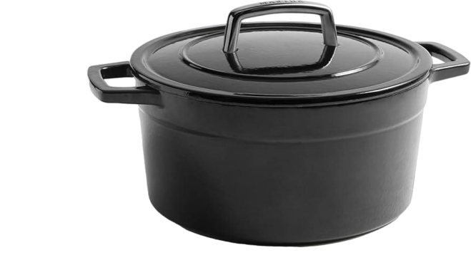 Enameled Cast Iron 2 Piece Dutch Iron With Lid 4.7L