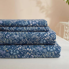 Queen Sheet Set ITM: 1676100 Blue Floral