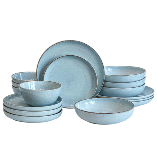 Options Blue 16 Piece Dinnerware Set