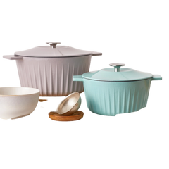 Enameled Cast Iron 2-Piece Dutch Oven With Lid 3Qt