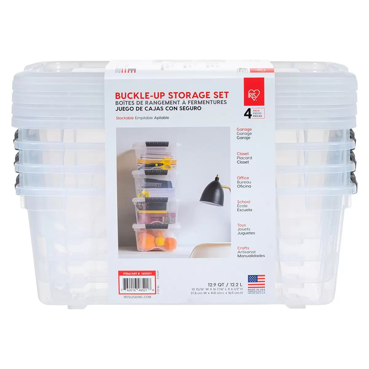 Buckle Up Storage Set 4 Pack 12.2 Liters