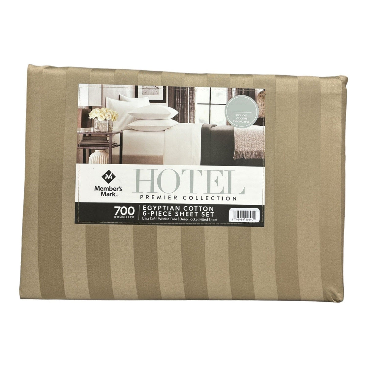 Hotel Premier Collection 700 Thread Count Egyptian Cotton 6-Piece Sheet Set