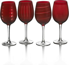 Cheers Set of 4 Wine Glasses Cheers Ruby
