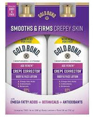 Age Renew Crepe Corrector Body & Face Lotion 2 Pack (396g Each
