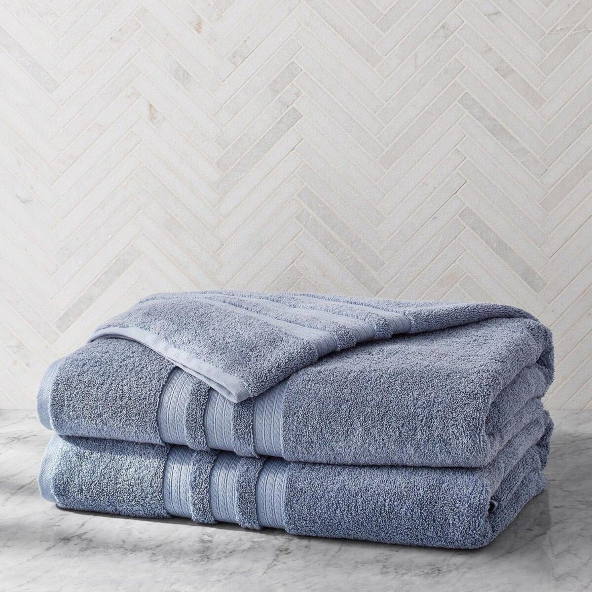 Face Towel Blue Crest 13*13in