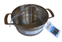 3-Ply Stainless Soup Pot with Glass Lid 3.7L