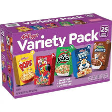 Variety Pack Cereals 25 Mini Boxes