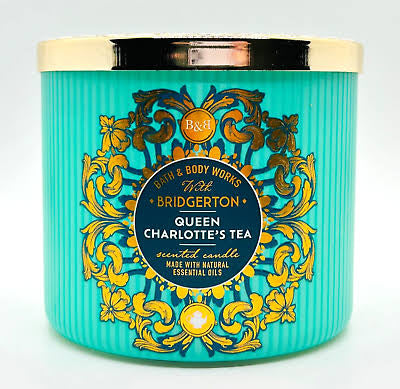 Bath & Body Works Bridgerton Queen Charlotte's Tea Large Scented 3 Wick Candle