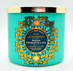 Bath & Body Works Bridgerton Queen Charlotte's Tea Large Scented 3 Wick Candle